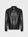 Tommy All Leather Men's Bomber Jacket | Black